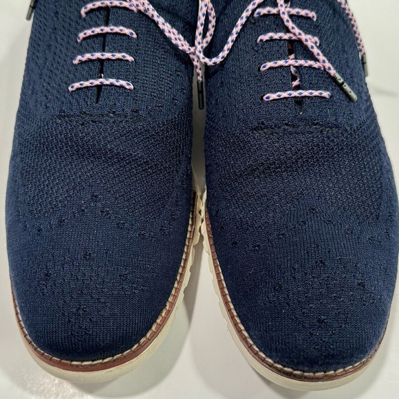 Cole Haan Zerogrand Wingtip Oxford Blue Marine Stitchlite Shoe C24947 Men\'s 10.5 main image 9